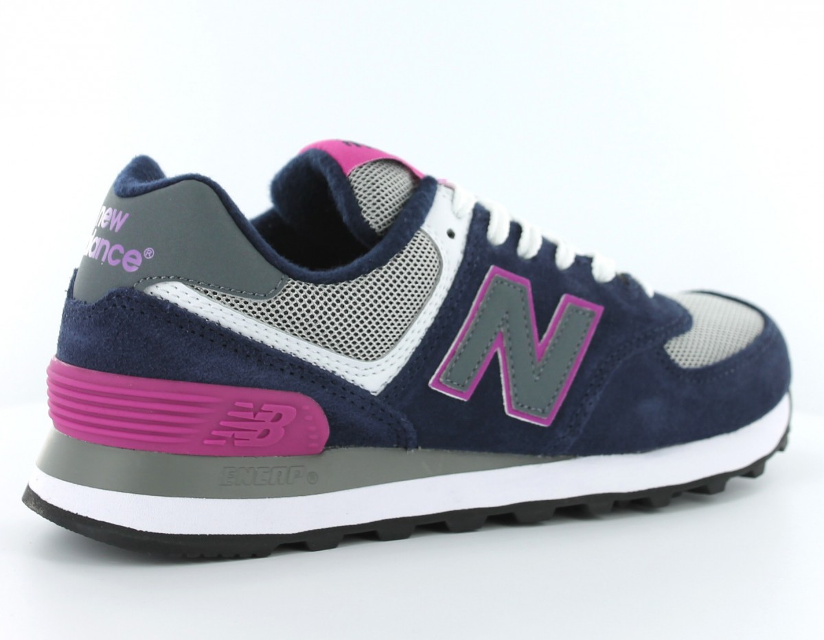 new balance 574 bleu vert rose