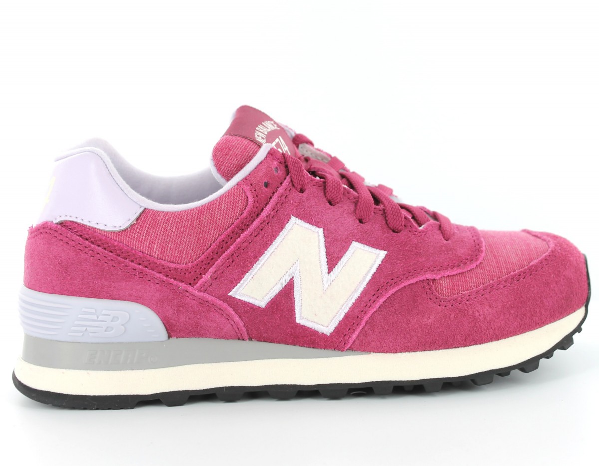 new balance 574 femme us574w1 rose grise