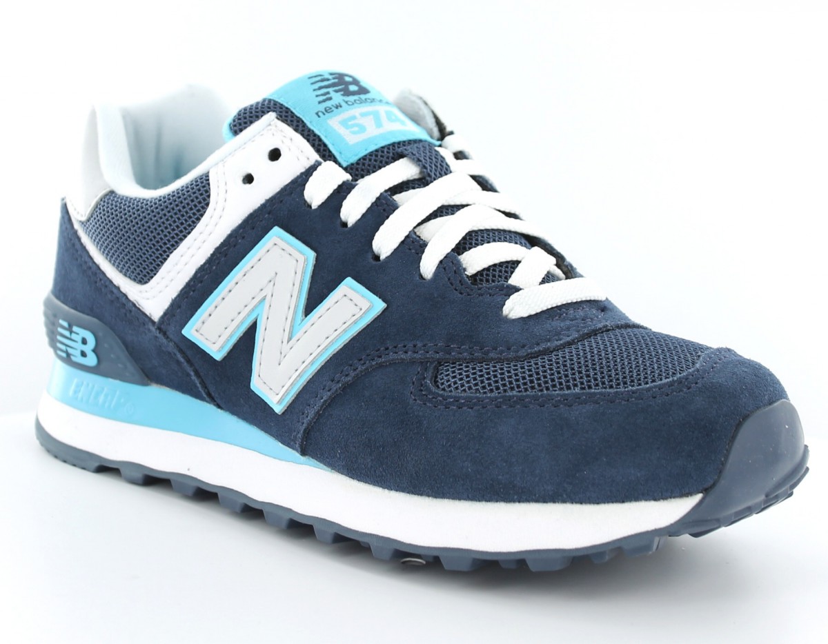 new balance 574 bleu blanc