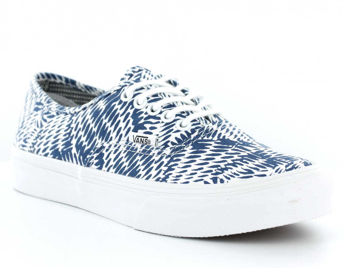vans blanche et bleu