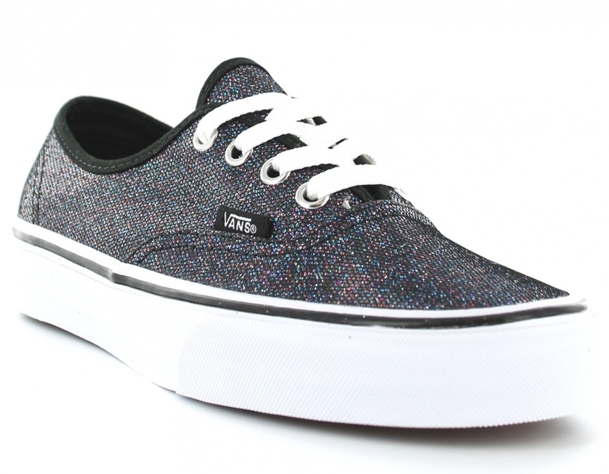 vans iridescent glitter authentic femme