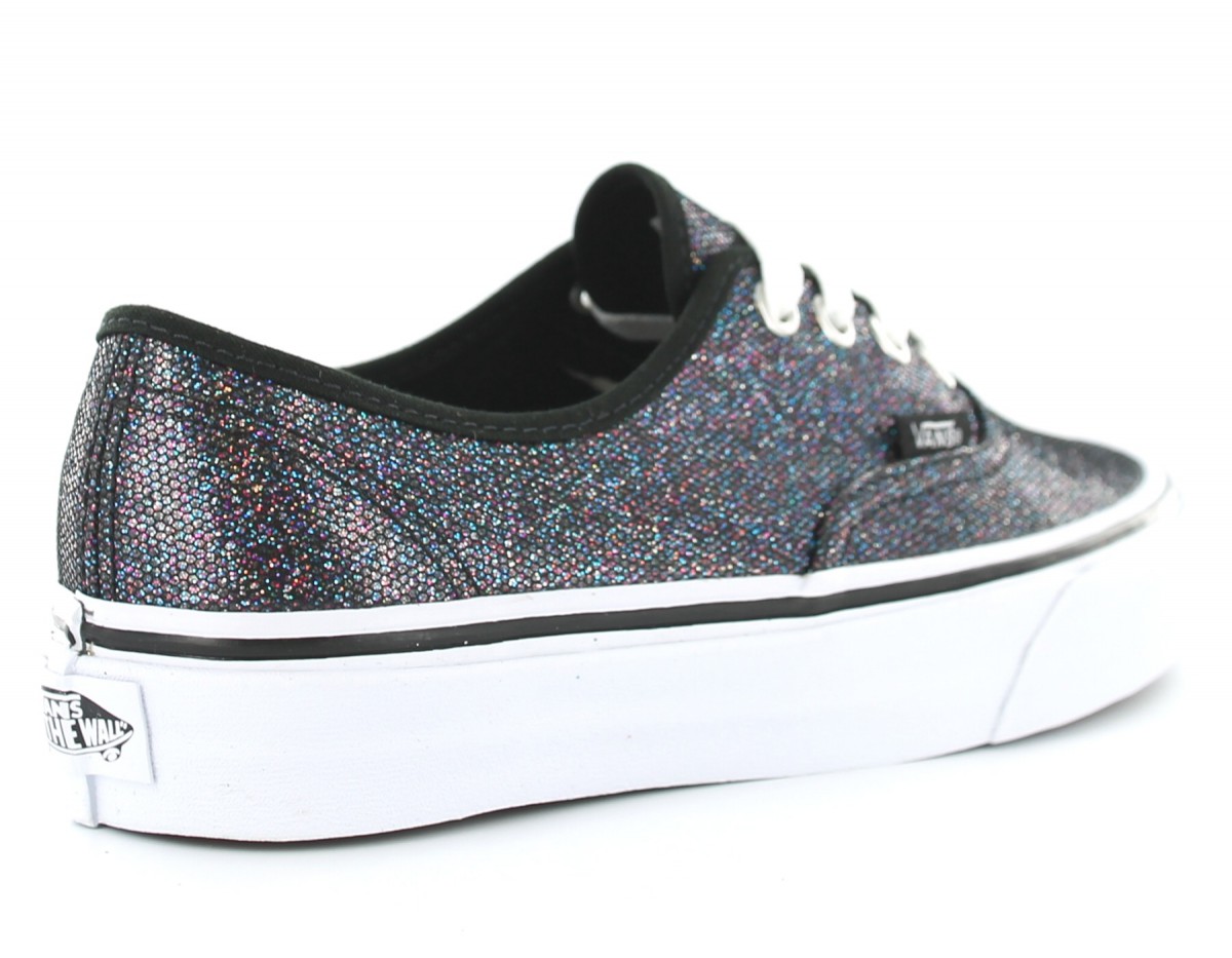 vans iridescent glitter authentic femme