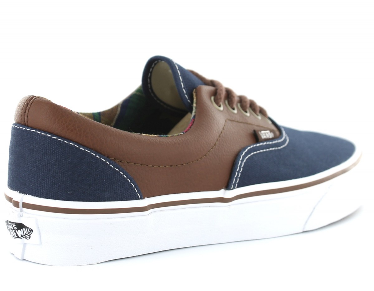 vans bleu marine marron