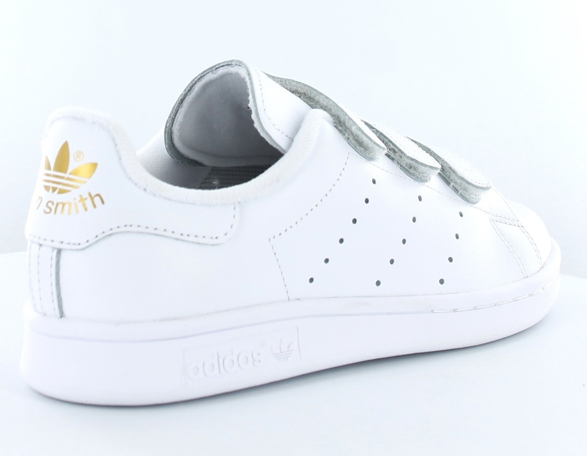 adidas stan smith blanche doré