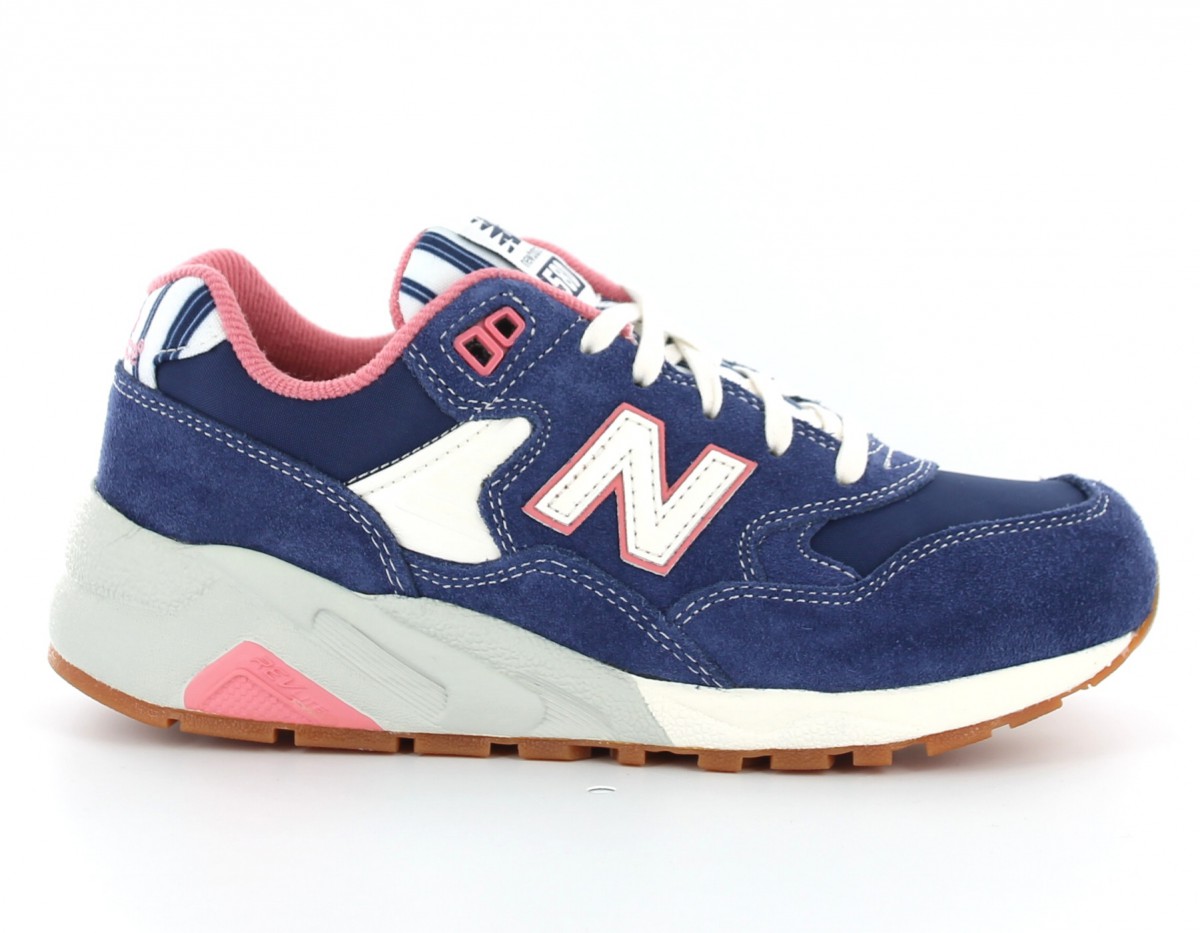 new balance 580 bleu et peche