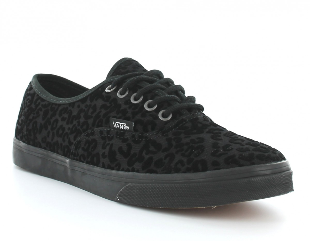 vans noir leopard