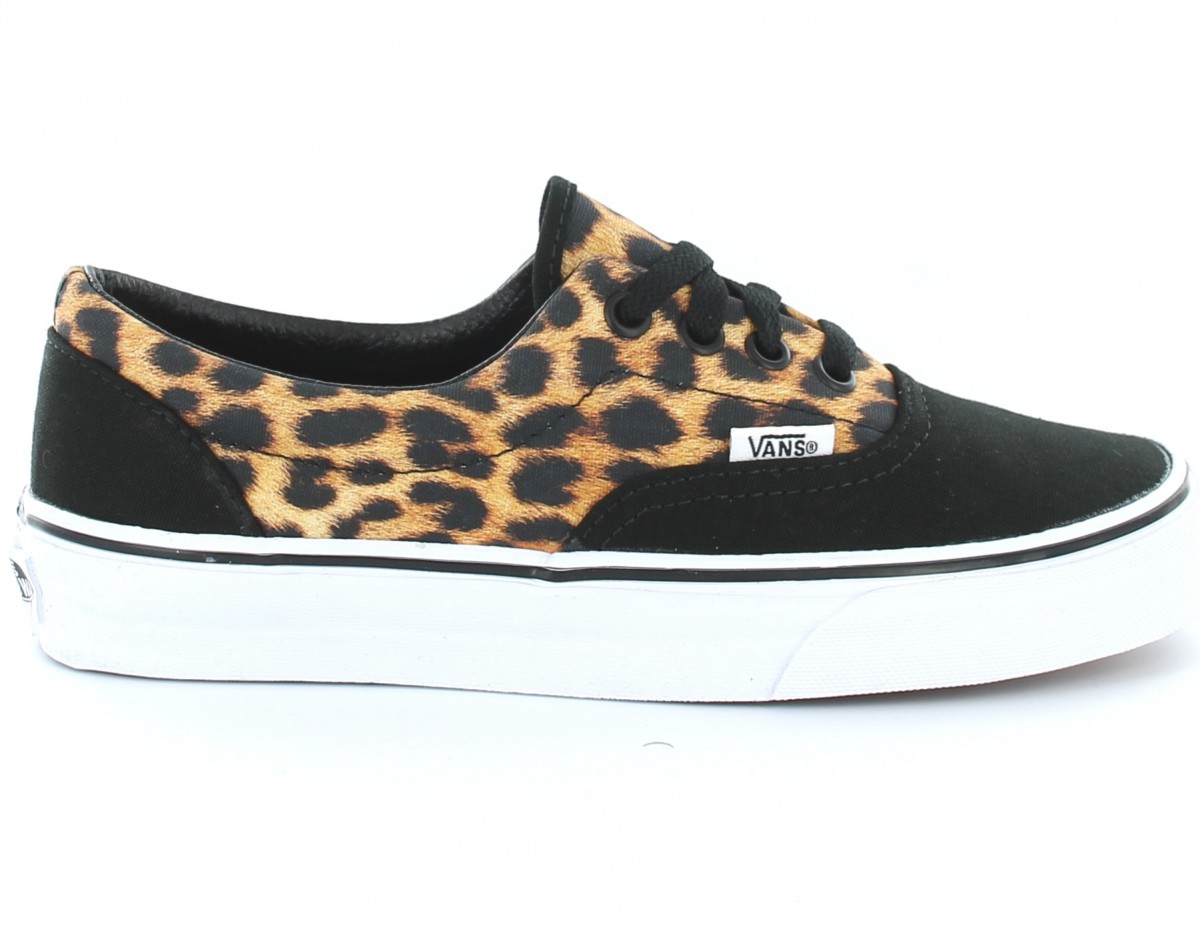 vans noir et leopard femme