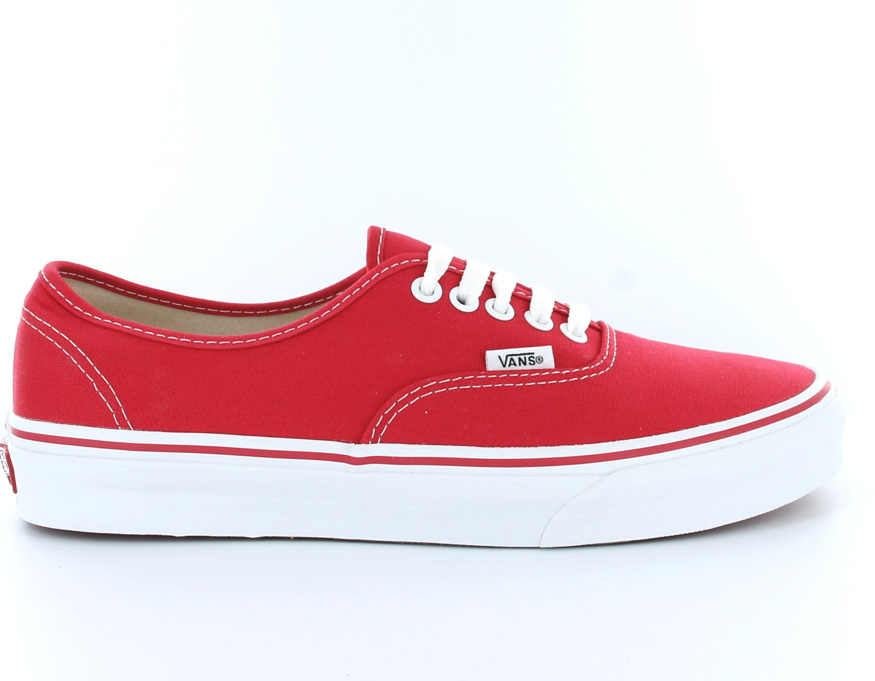 vans blanche rouge