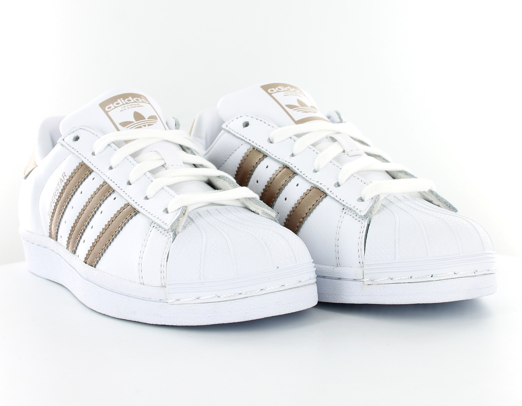 adidas superstar femme blanche or