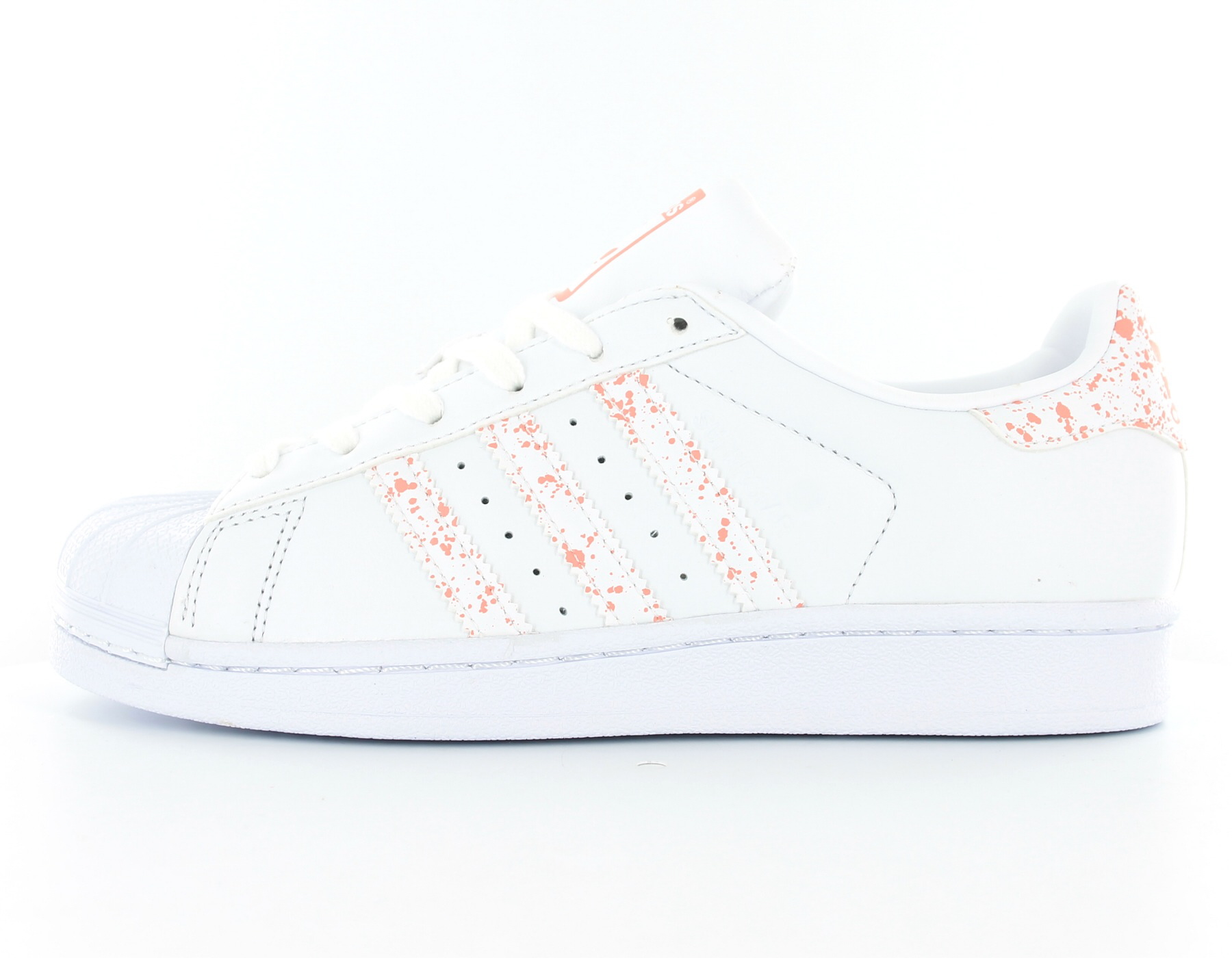 adidas superstar blanche et rose pale