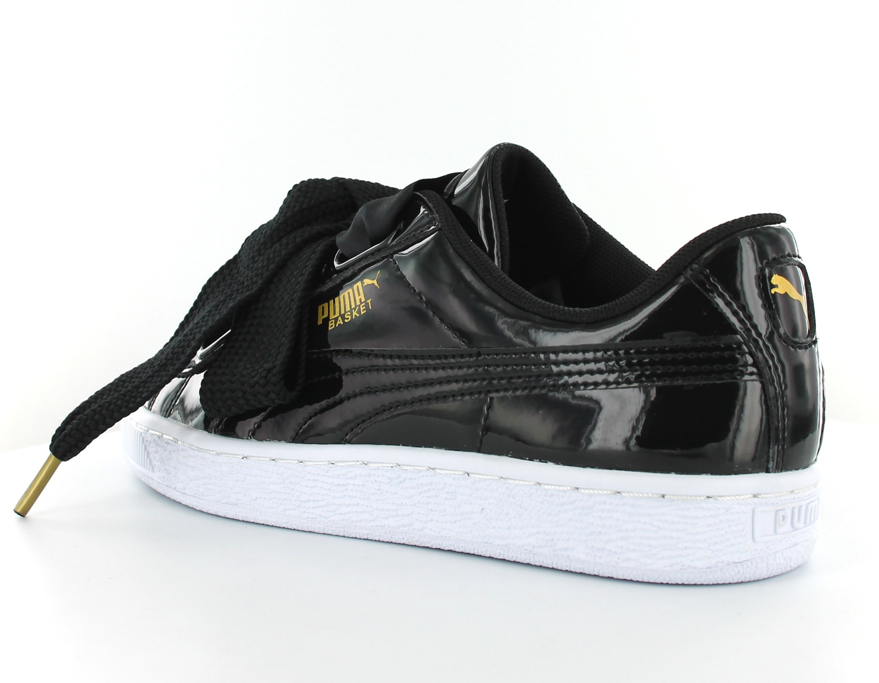 puma heart noir vernis