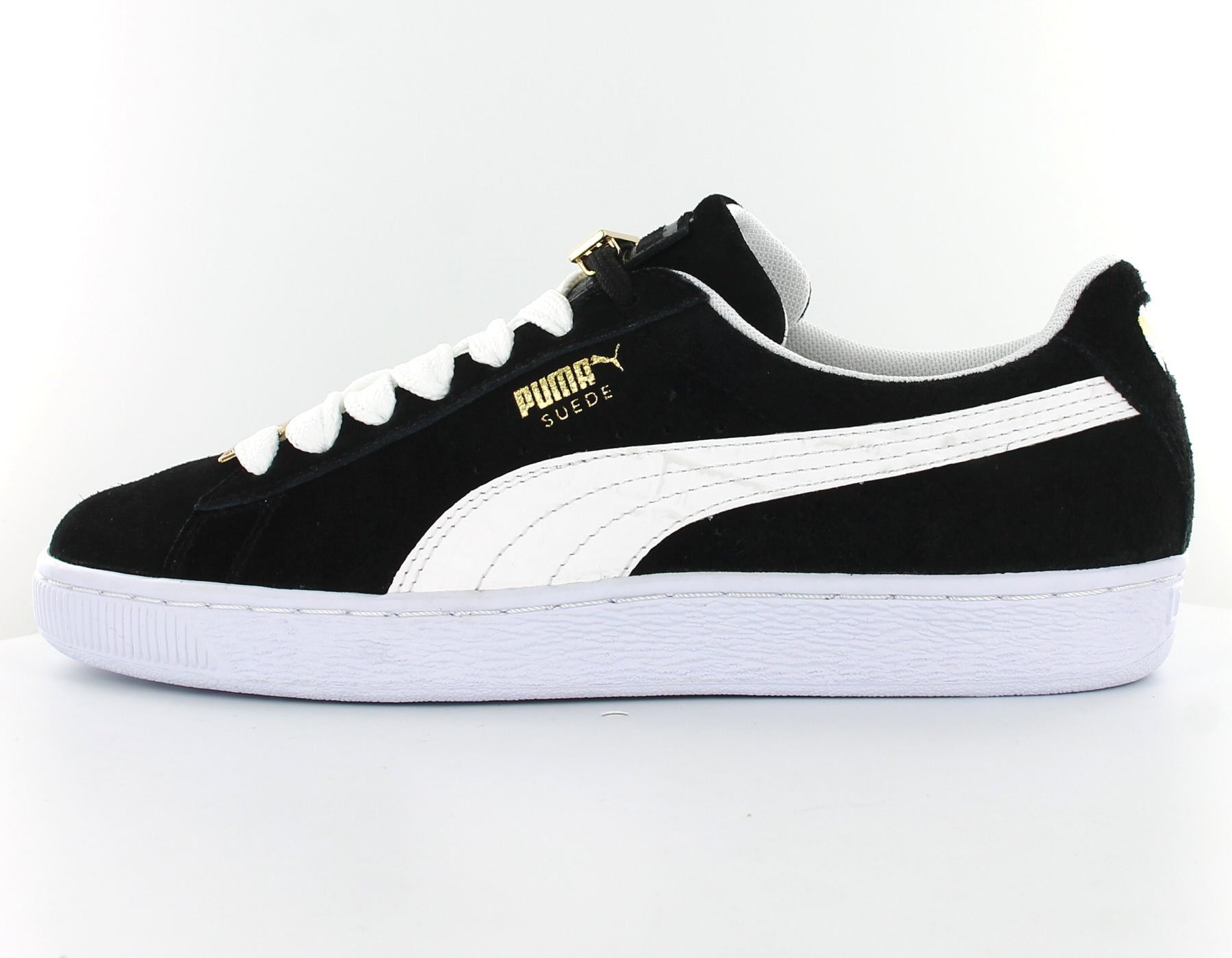 puma suede noir lacet blanc