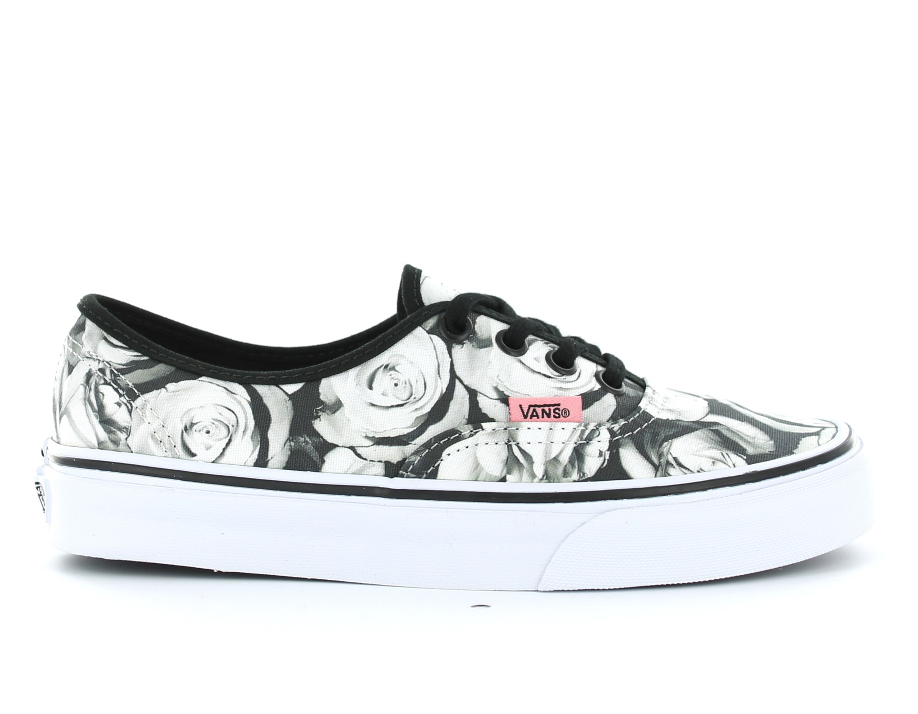 vans noir avec fleur