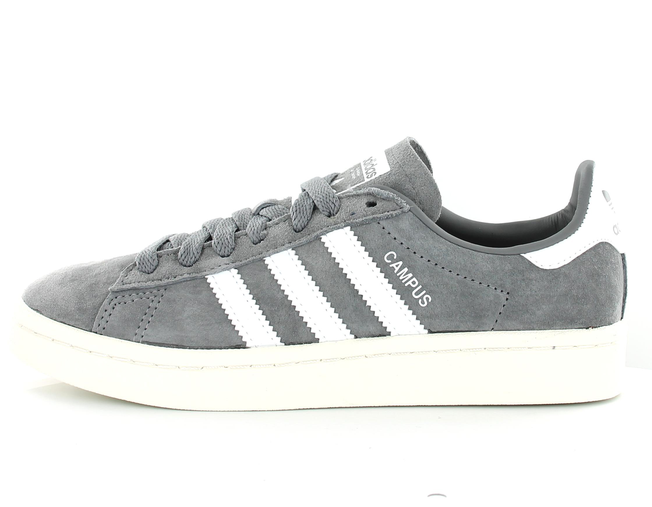 Adidas Campus Gris-Blanc BZ0085 Adidas Campus Gris-Blanc BZ0085