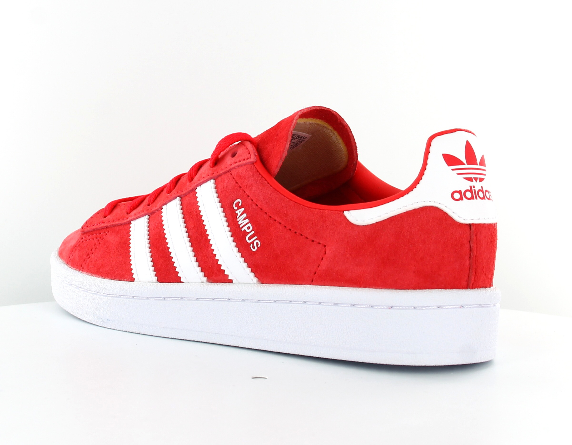 adidas campus rouge homme