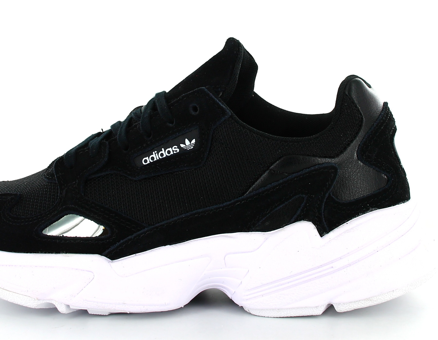 adidas falcon noir et blanc