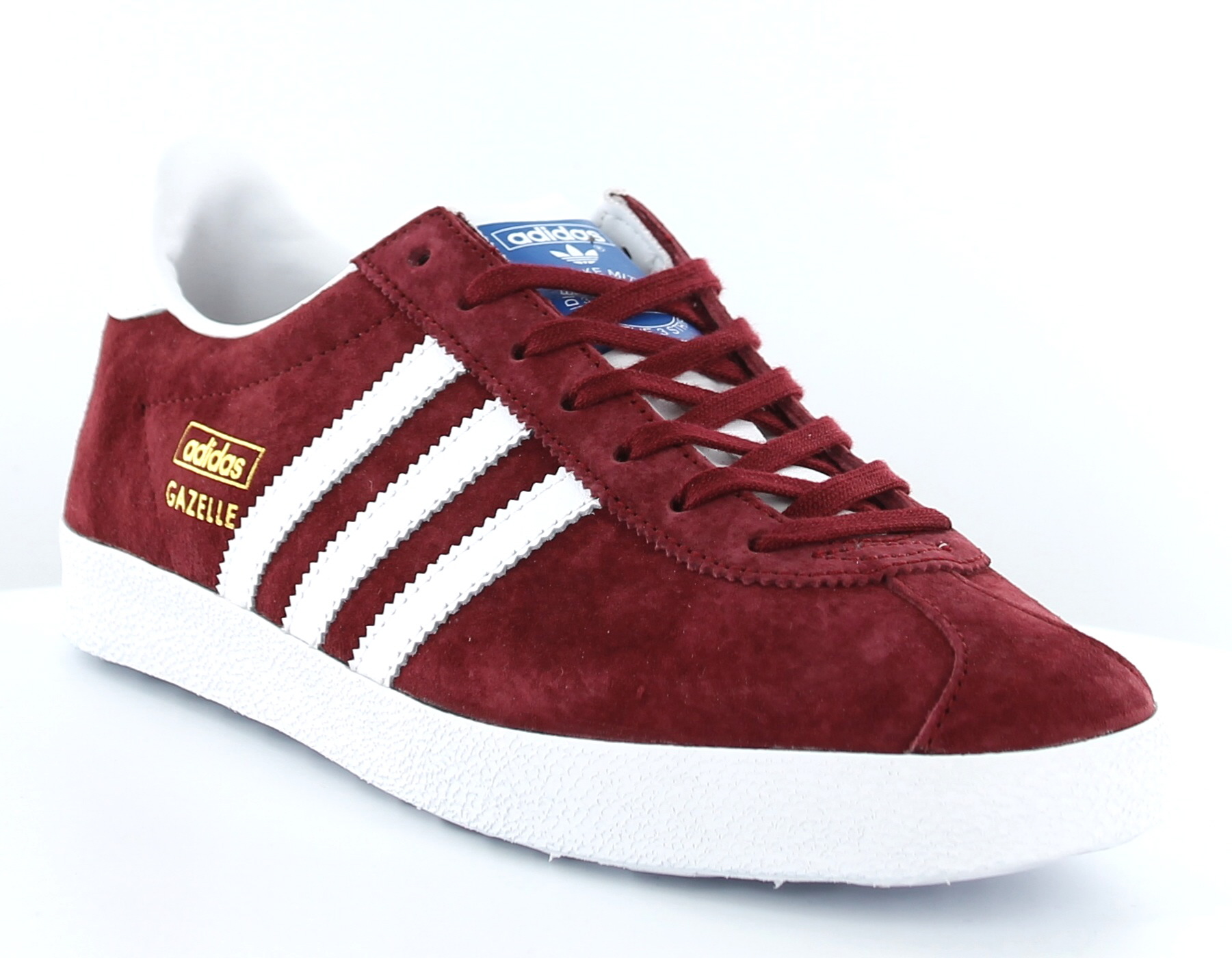 Adidas Gazelle femme BORDEAUX/BLANC AQ3193