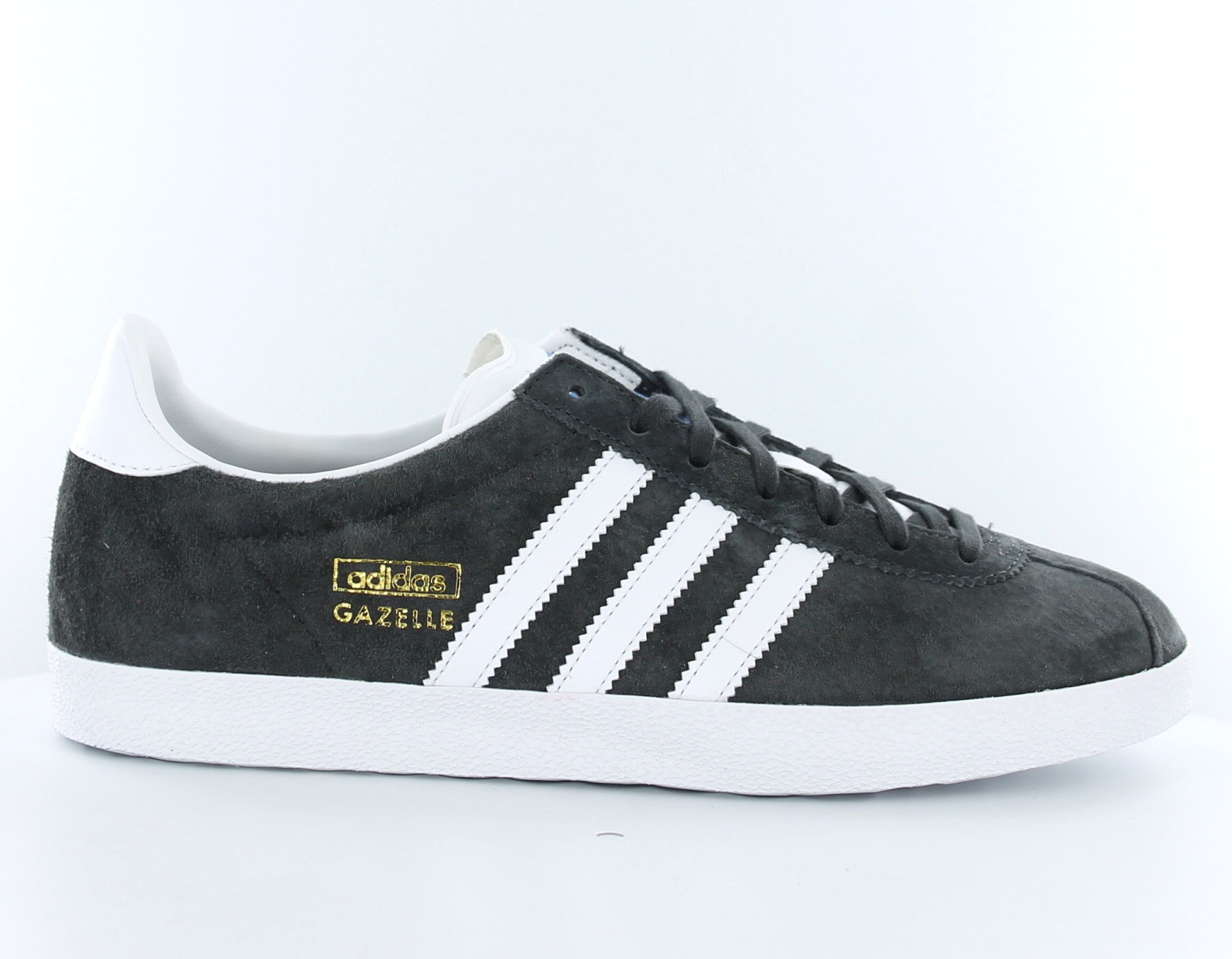 Adidas Gazelle og femme GRIS ANTHRACITE BLANC S74846