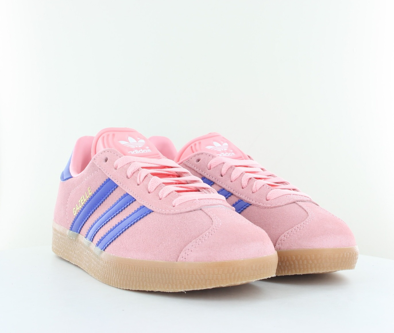 Adidas Gazelle Rose bleu gomme