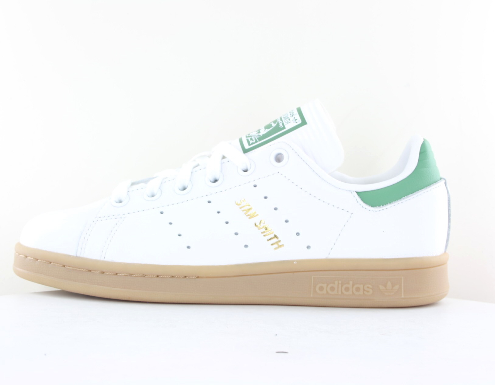 Adidas Stan smith Blanc vert pale gomme