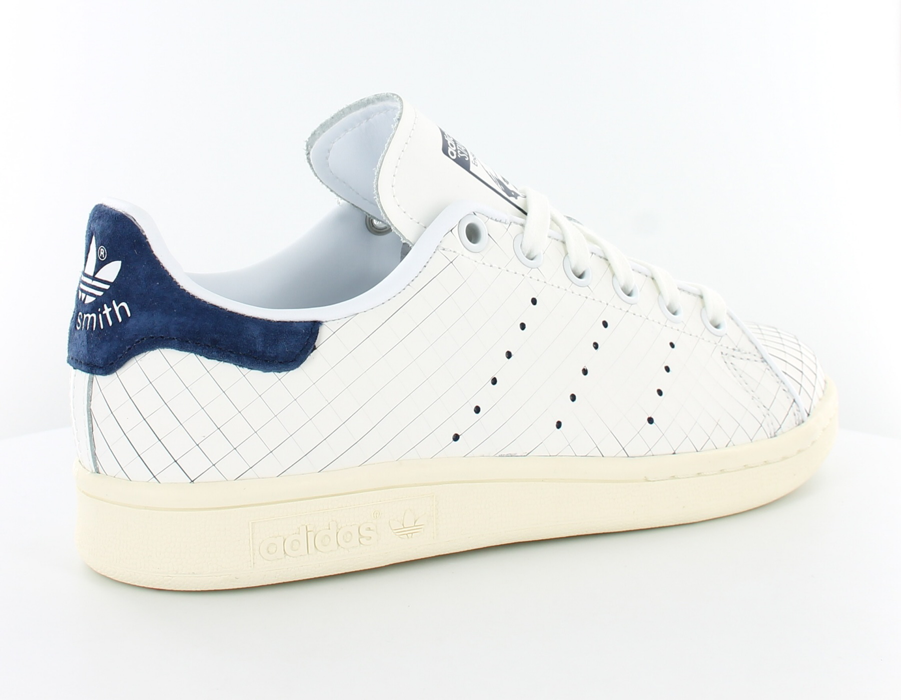 Adidas Stan Smith femme craquelé BLANC/BLEU S32259