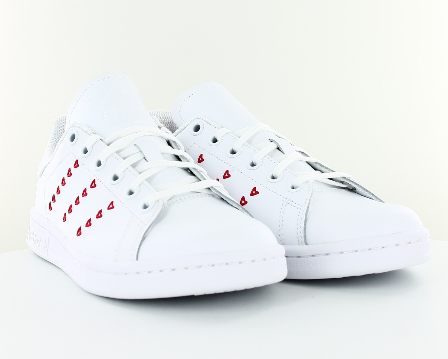 Adidas Stan Smith J valentines day Blanc rouge coeur EG6495