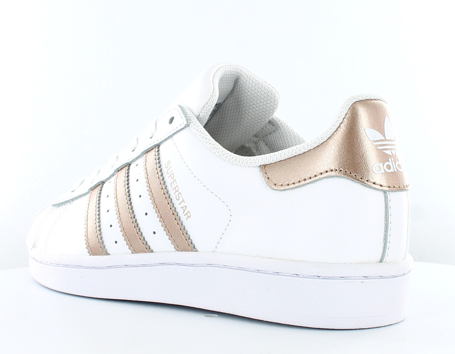 superstar rose gold et blanche