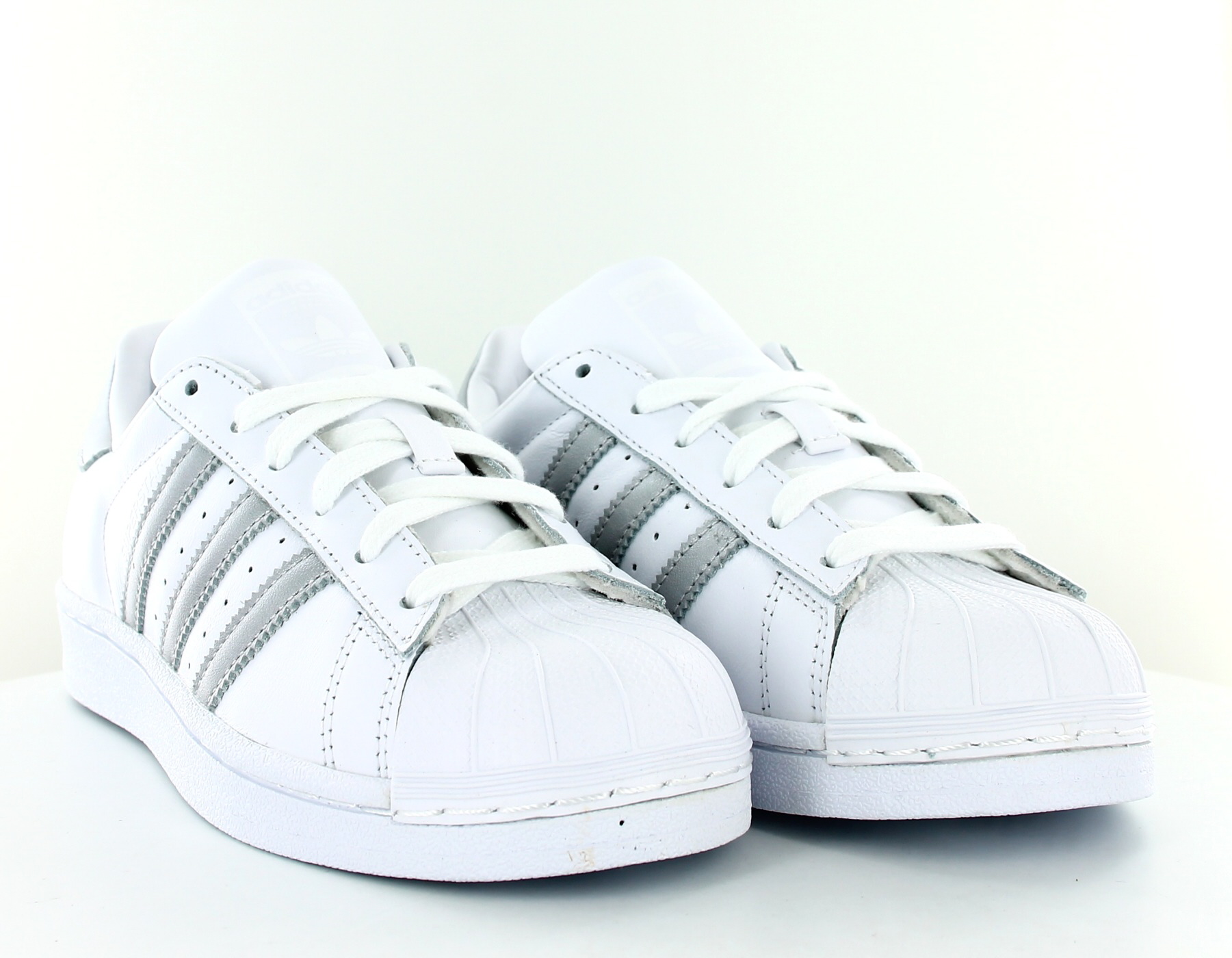 adidas superstar femme argent et blanc