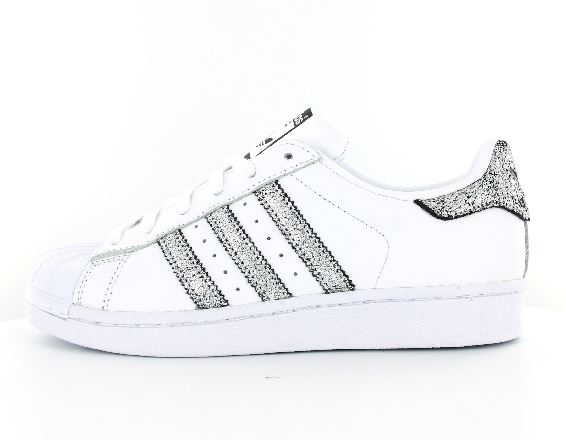 adidas superstar femme argent et blanc