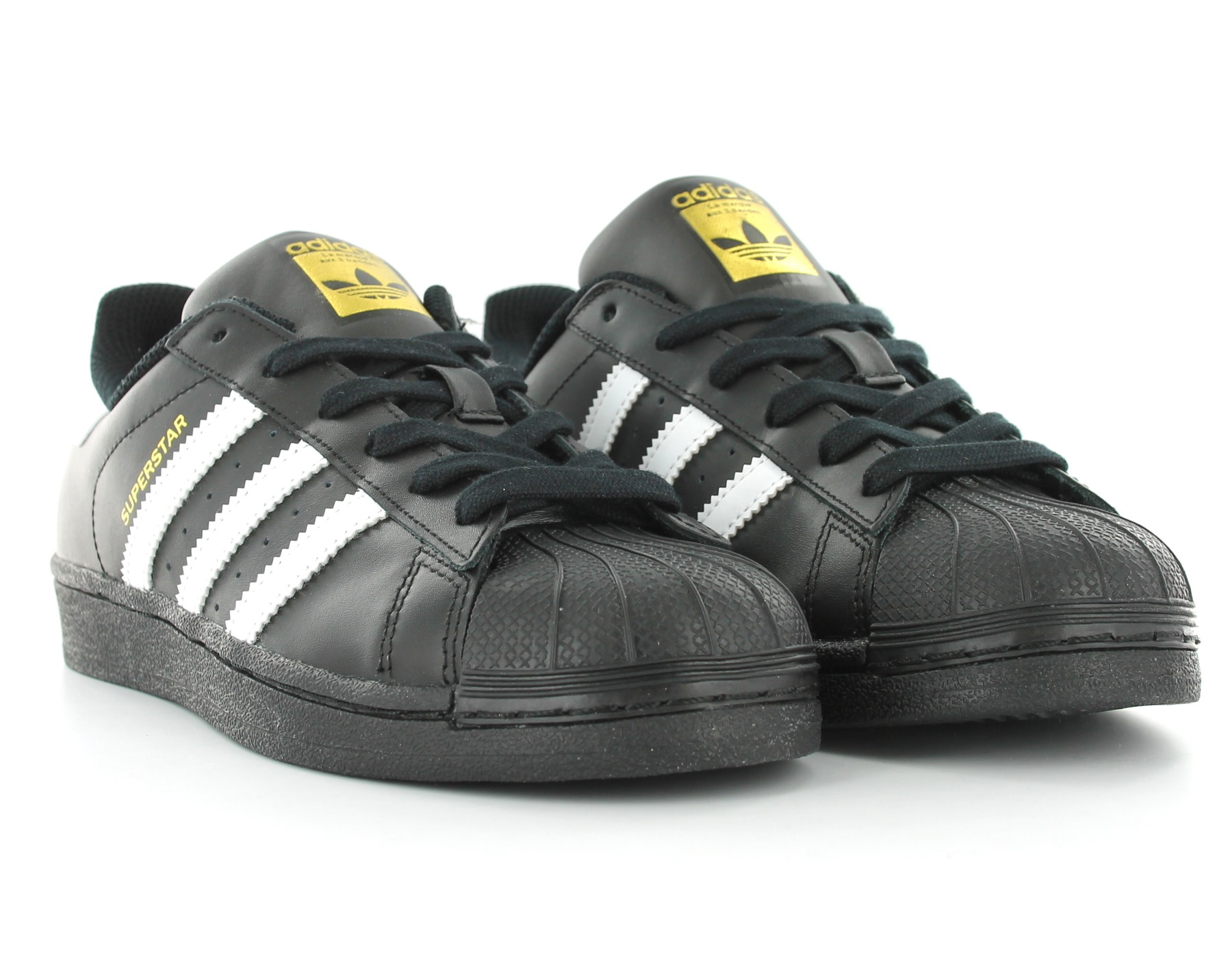 adidas superstar noir et or