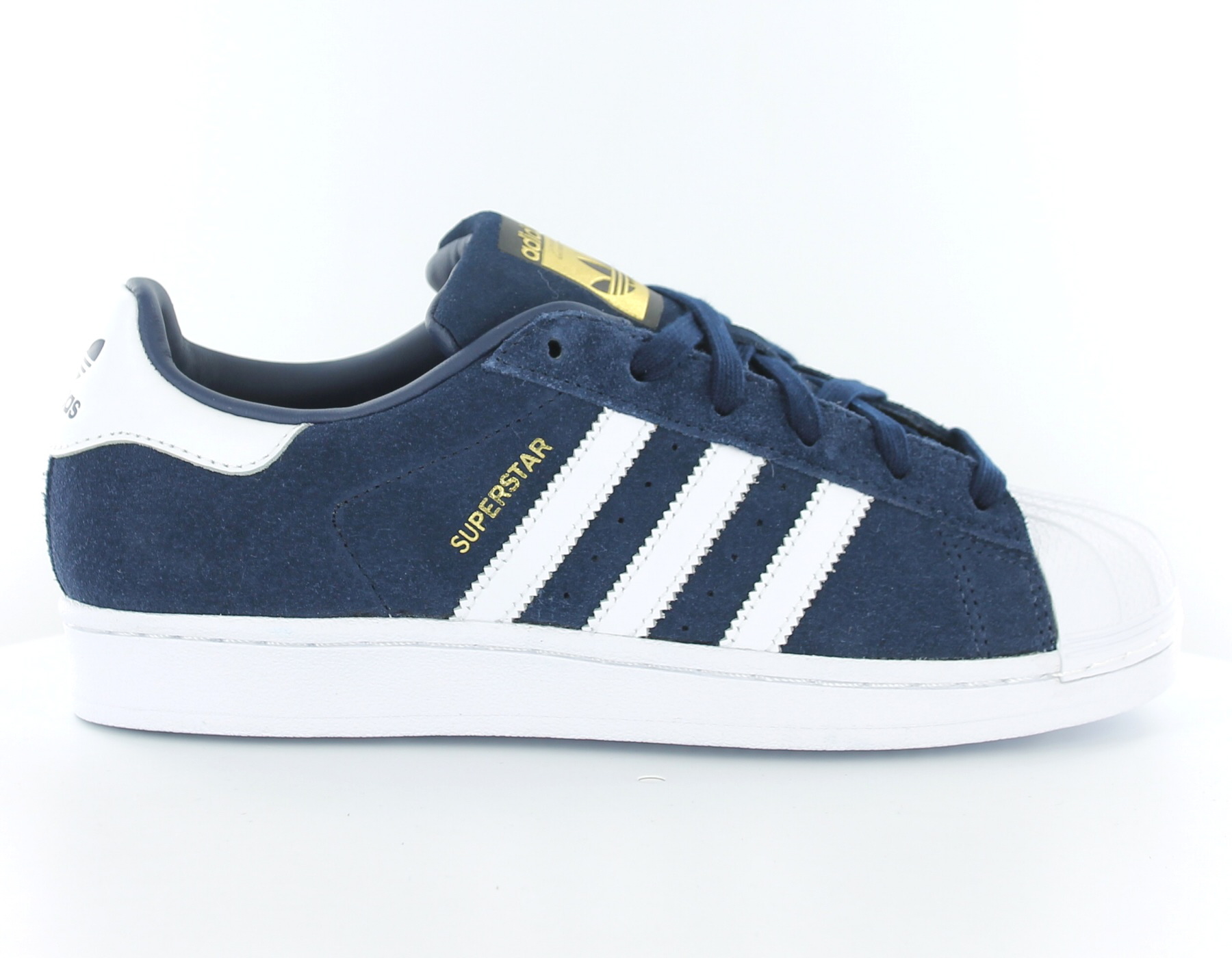 Adidas Superstar suede femme BLEU/BLANC