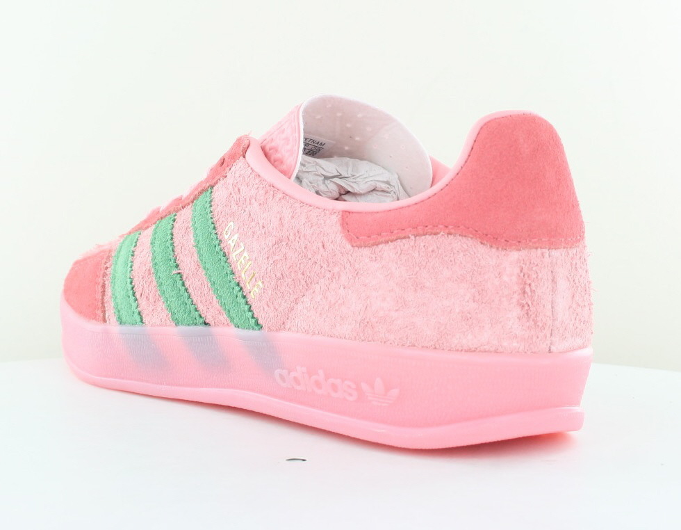 Adidas Gazelle indoor Rose fushia vert
