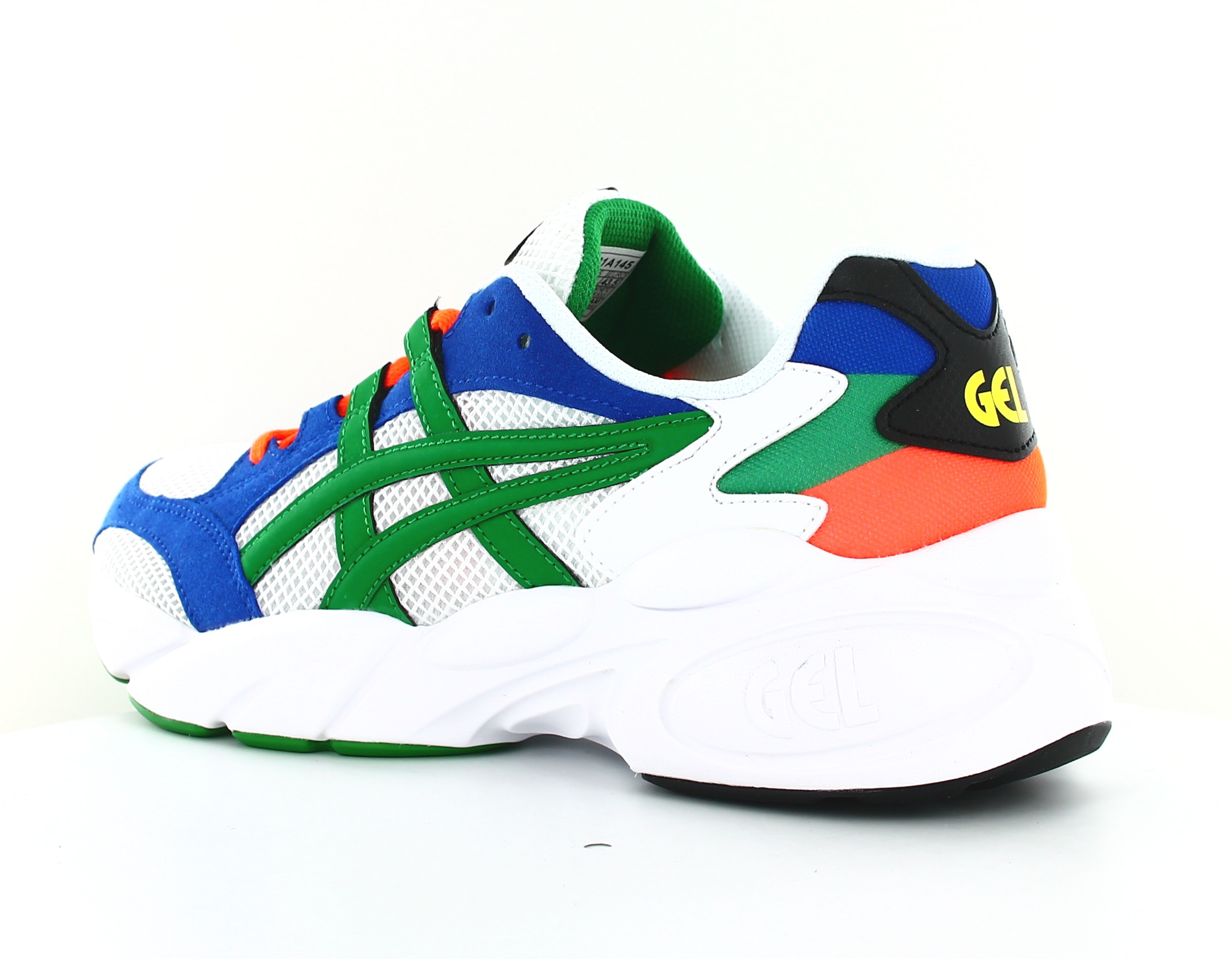 asics gel bleu orange