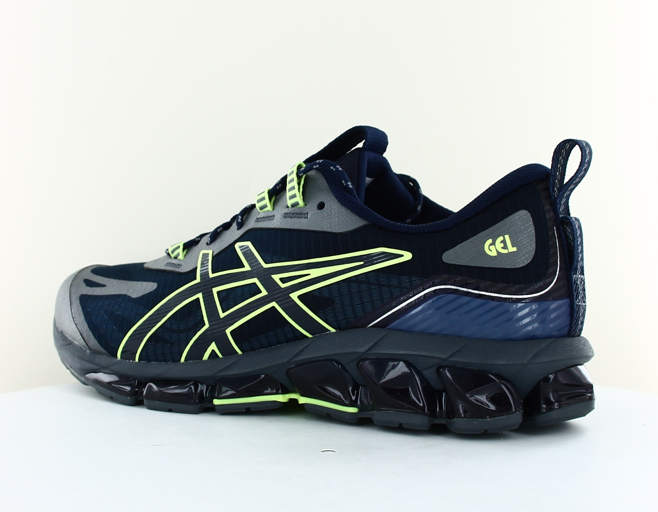 Asics Gel quantum 360 VII utility Bleu marine jaune fluo Asics Gel quantum 360 VII utility Bleu marine jaune fluo