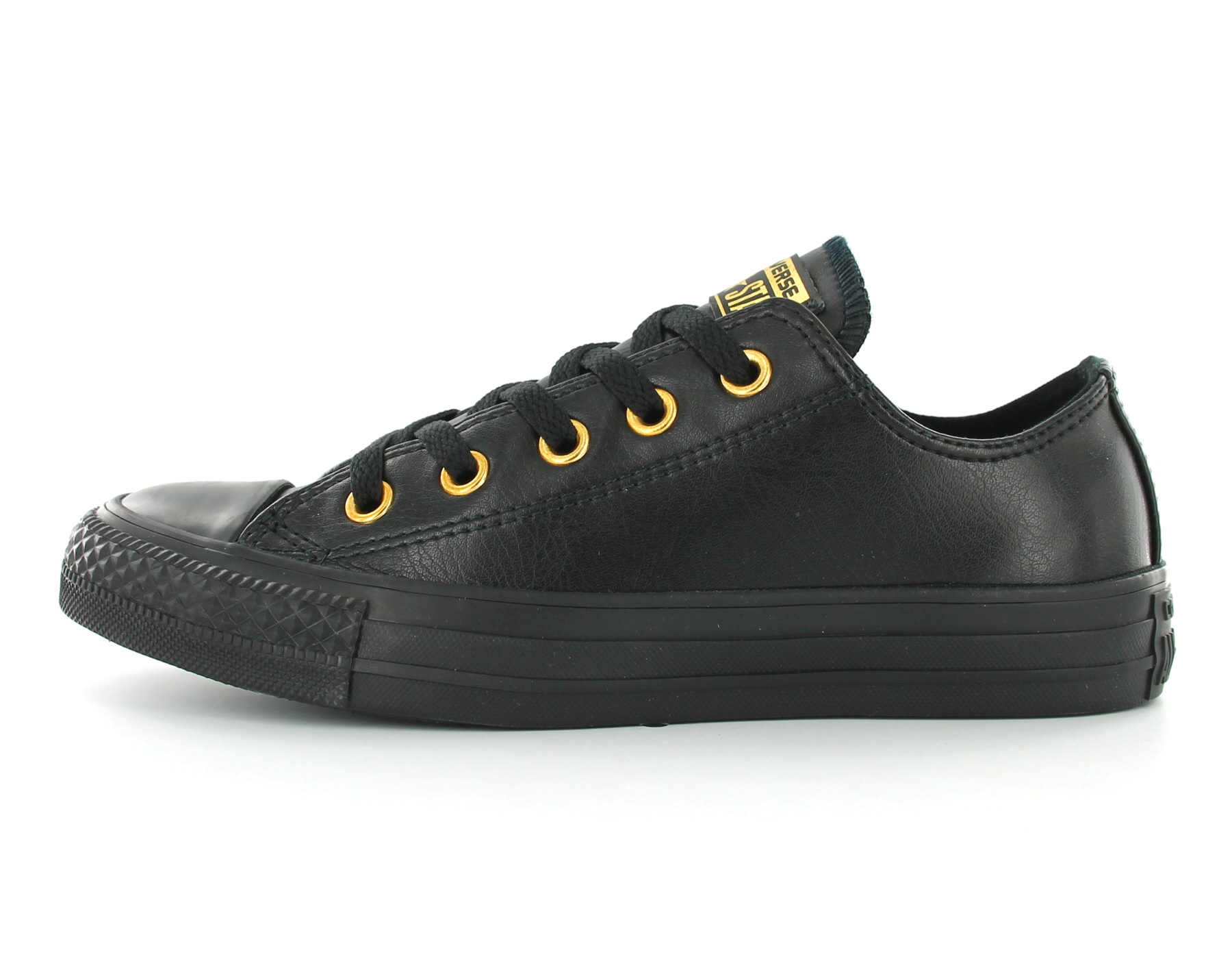 converse basse noir et or