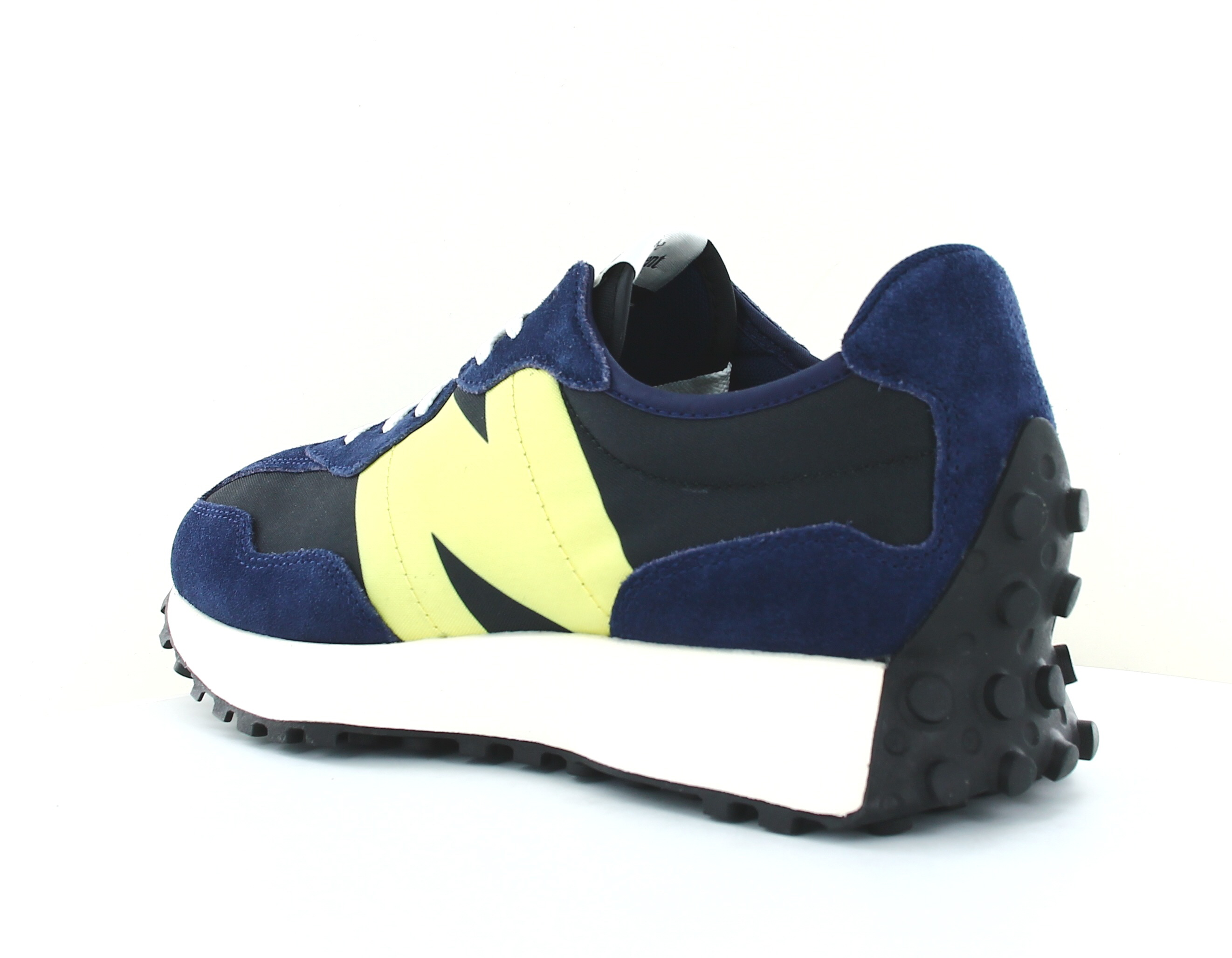 New Balance 327 Bleu marine jaune fluo noir