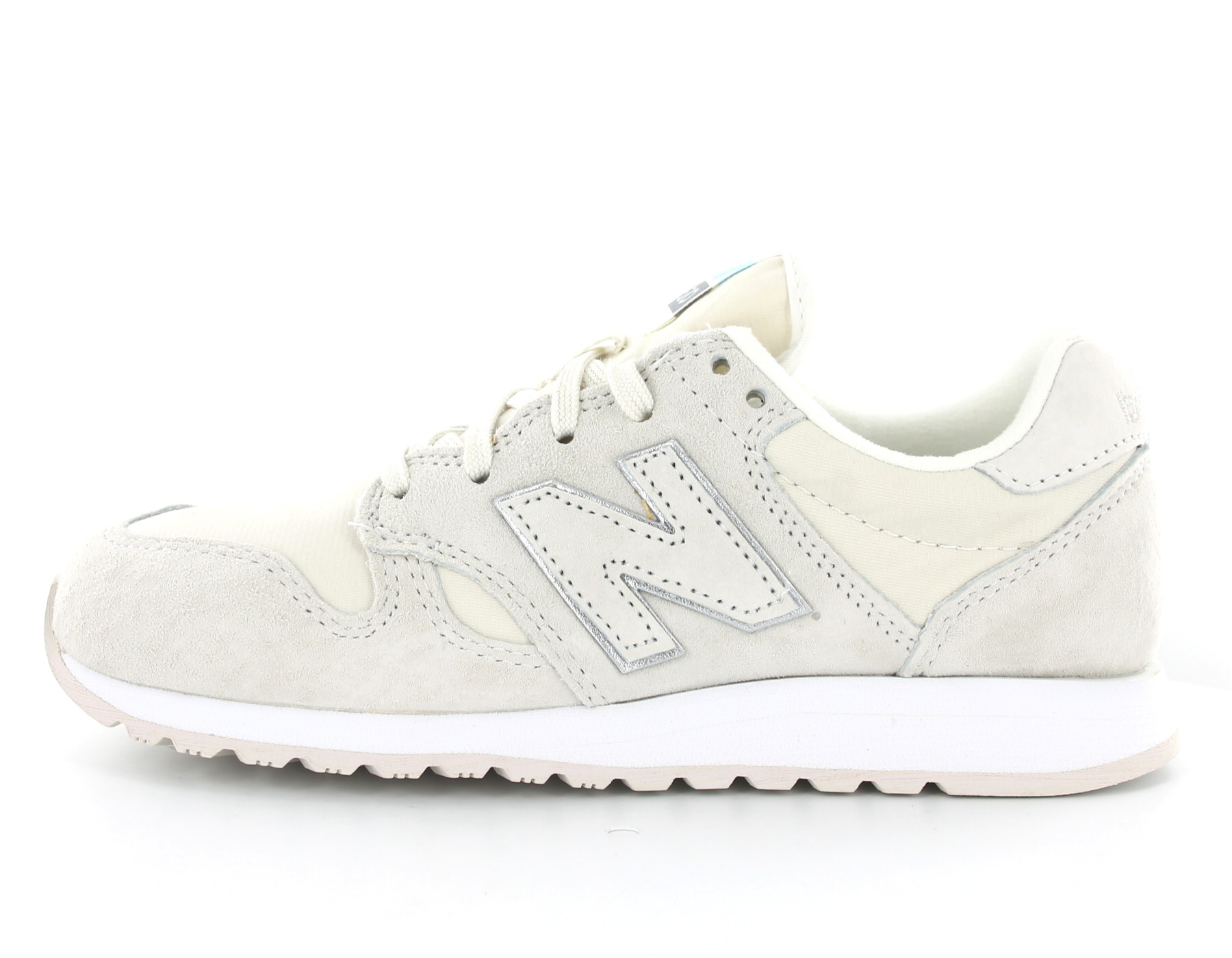 New Balance 520 Femme Suede Beige-Blanc WL520RS New Balance 520 Femme Suede Beige-Blanc WL520RS