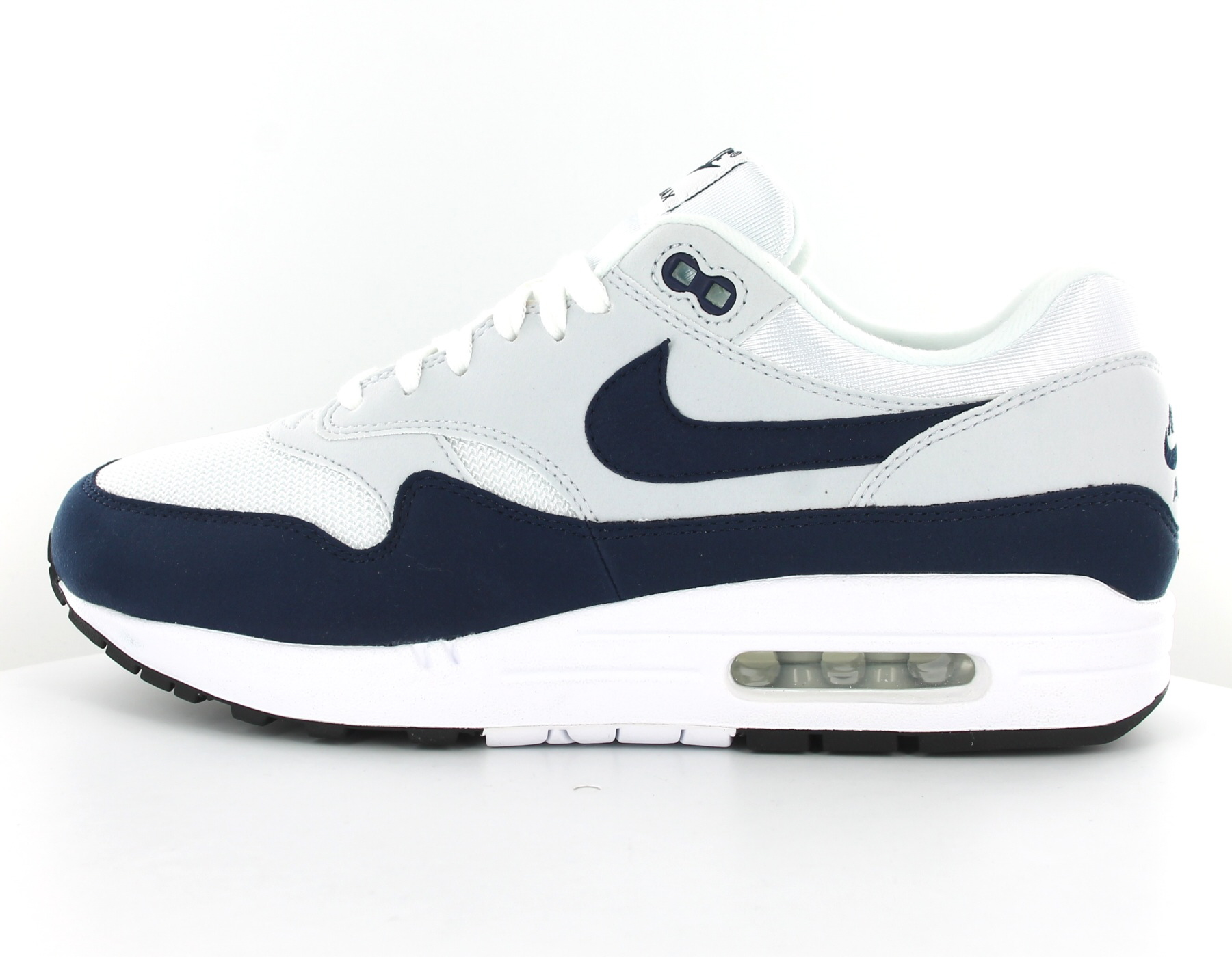 Nike Air max 1 Blanc bleu marine 319986-104