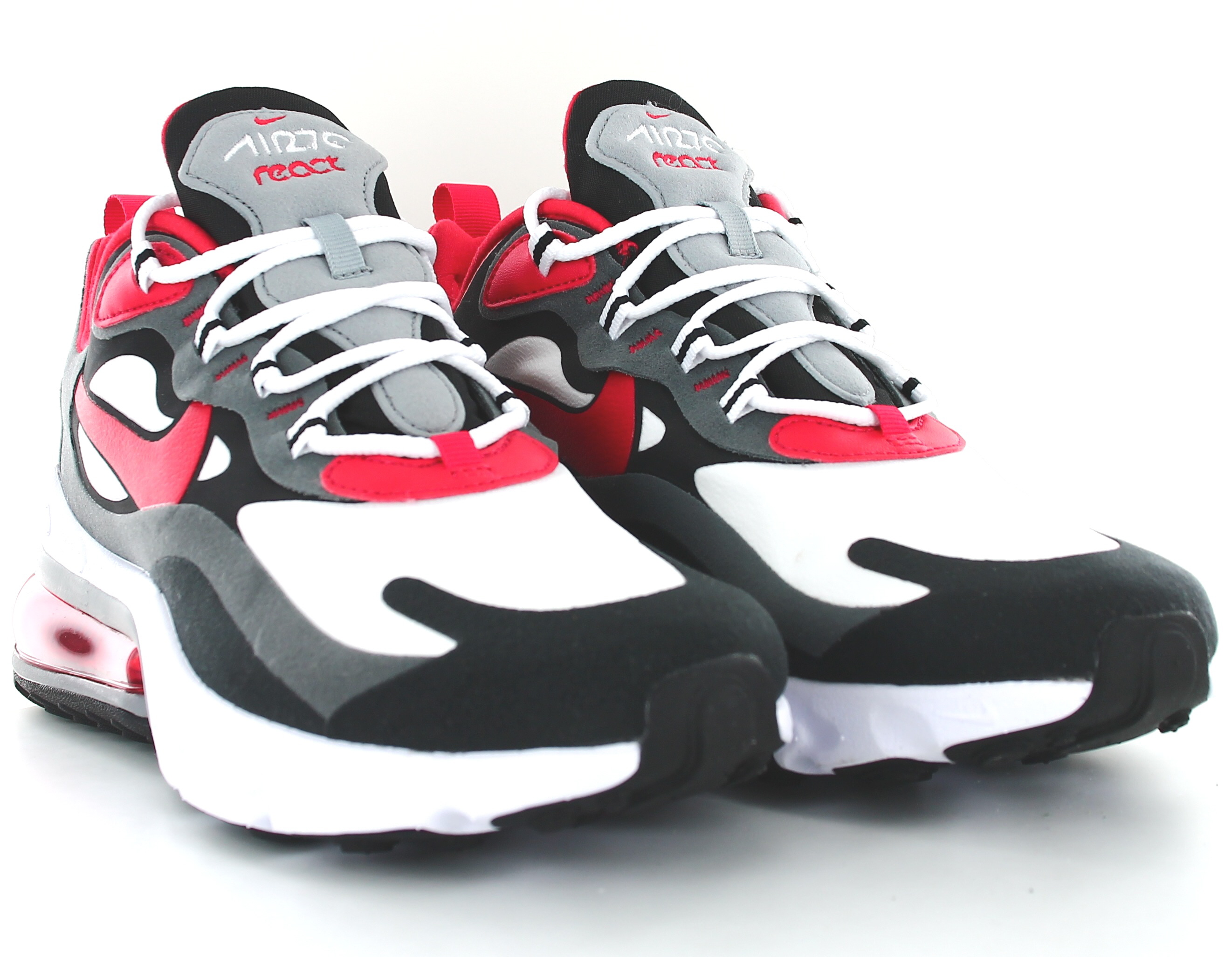 Nike Air Max 270 React Garçons Chaussures, Gris froid/blanc