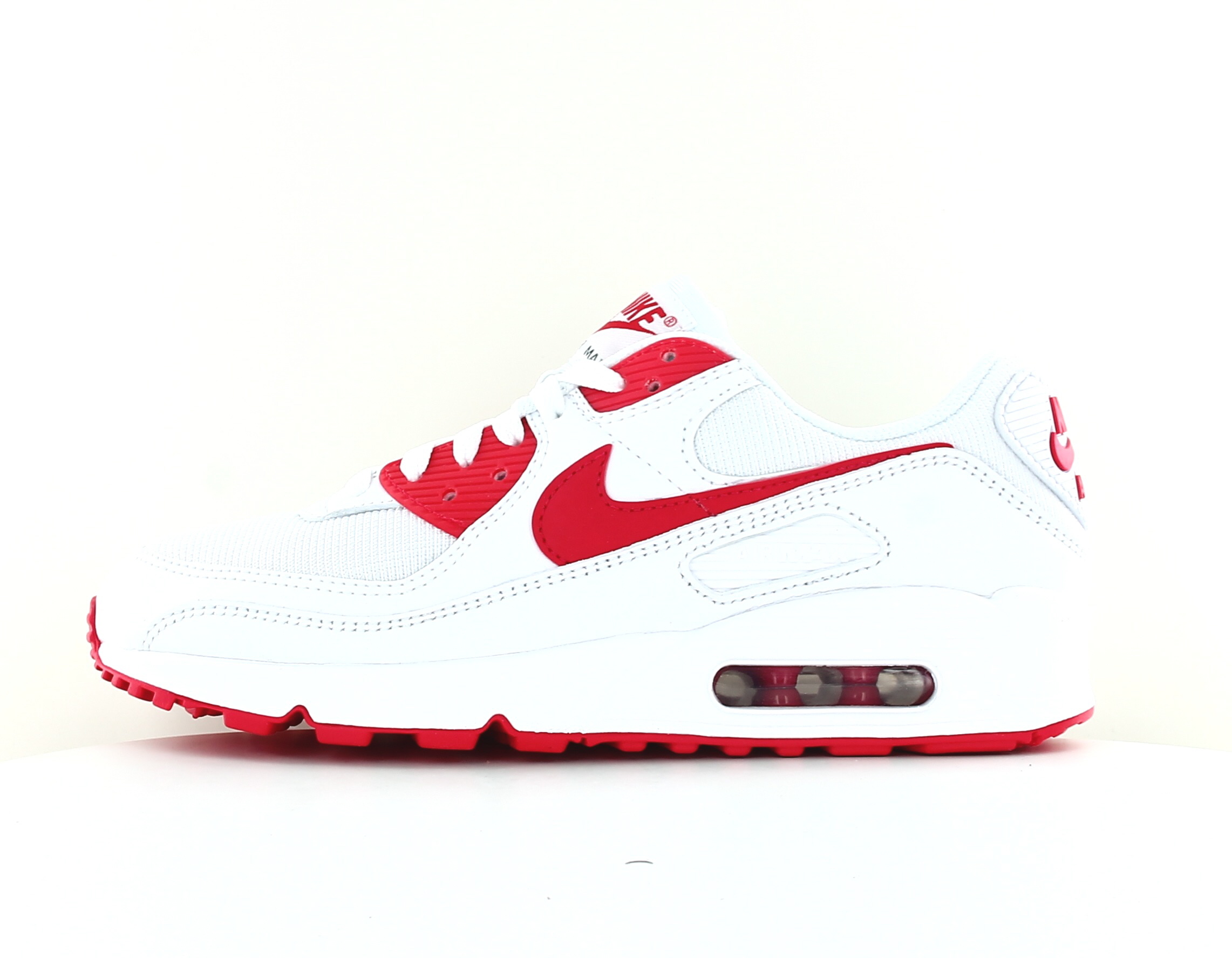 الرغبة Nike Air Max 90 homme Blanc rouge الرغبة
