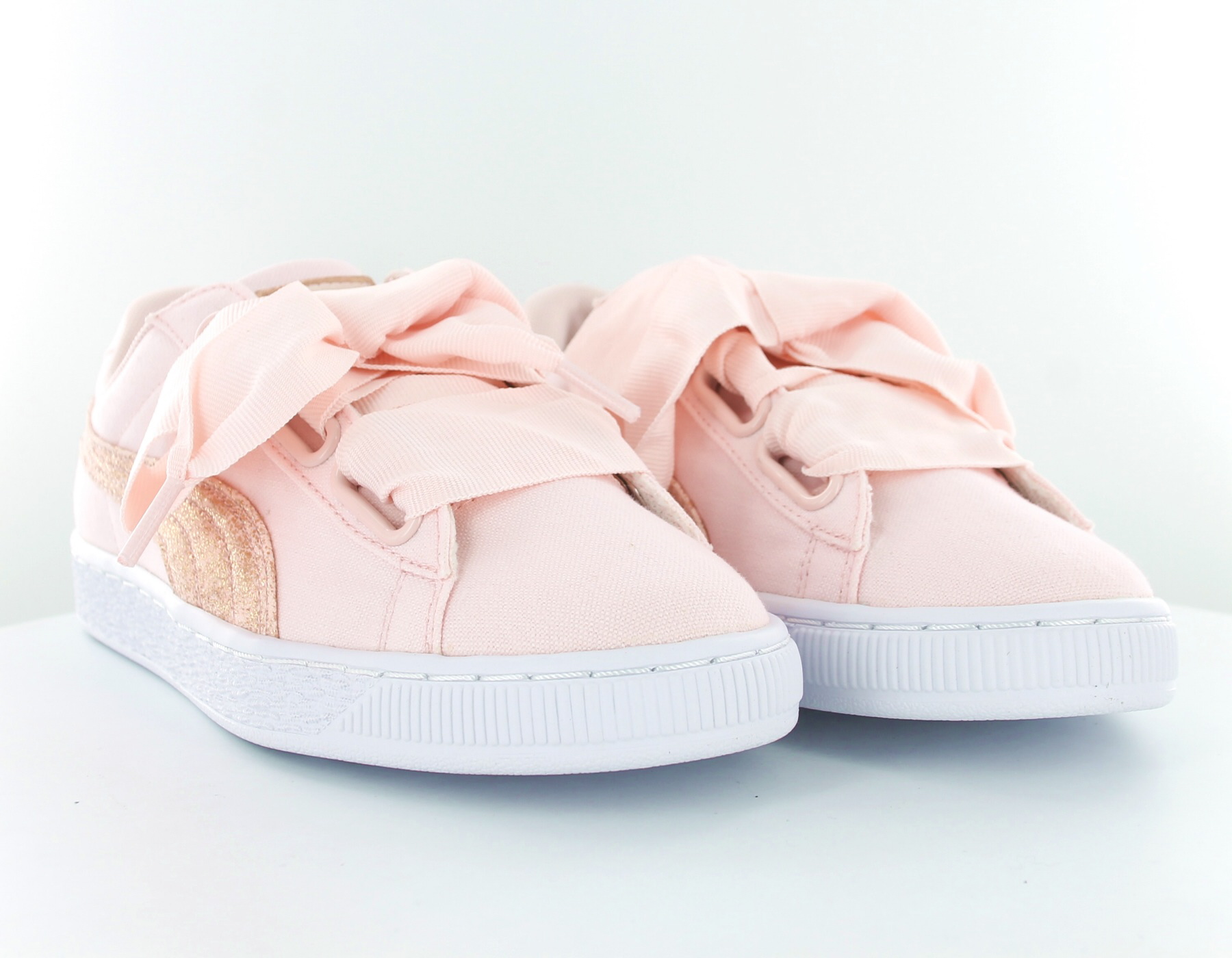 puma heart canvas rose