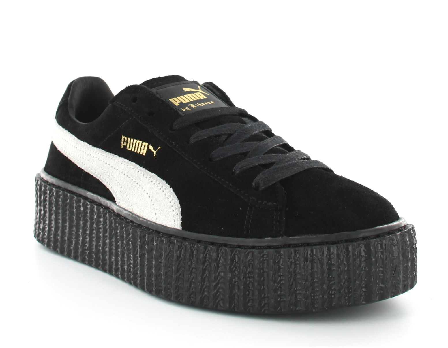 puma creepers blanche noir