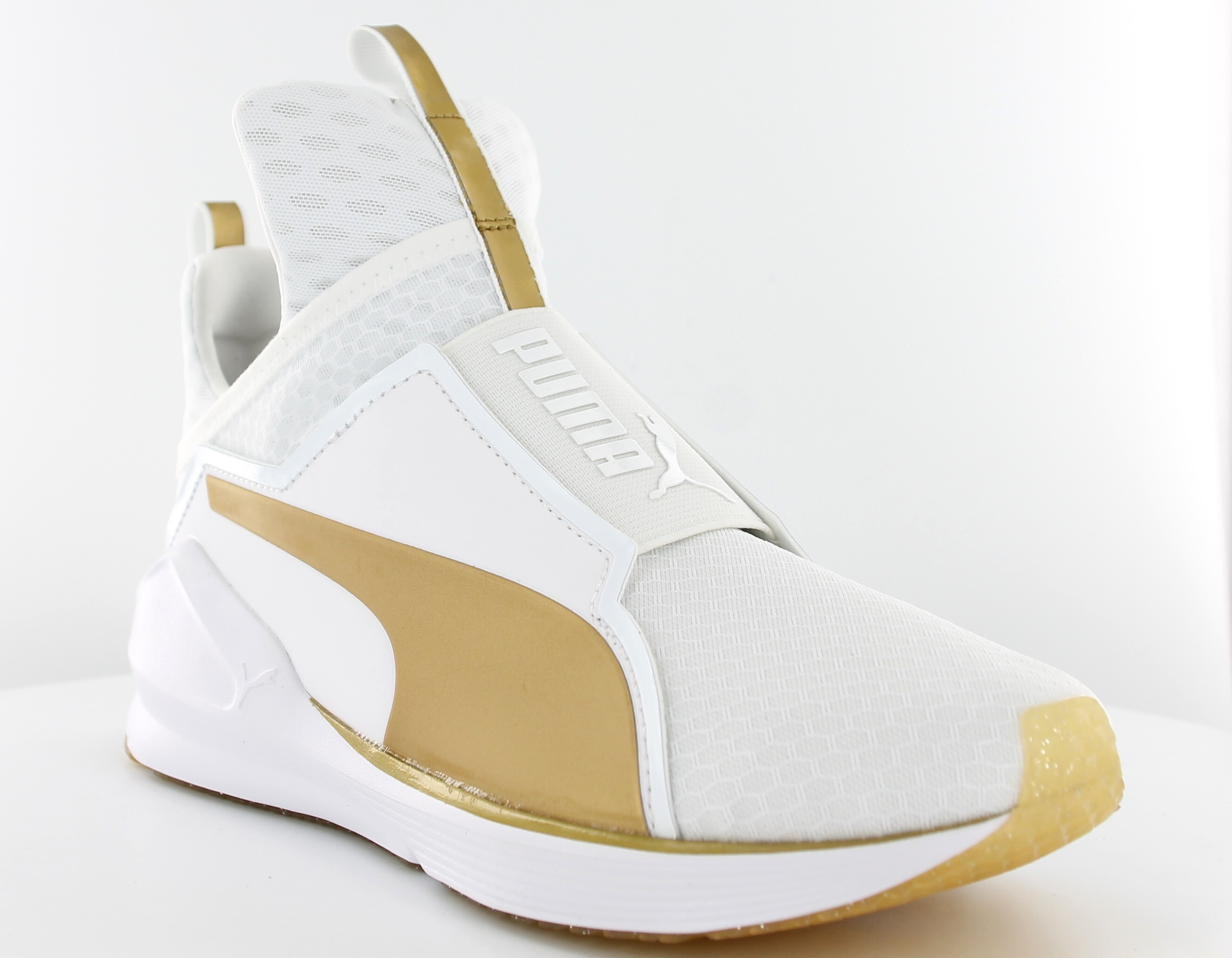 puma fierce gold sneakers