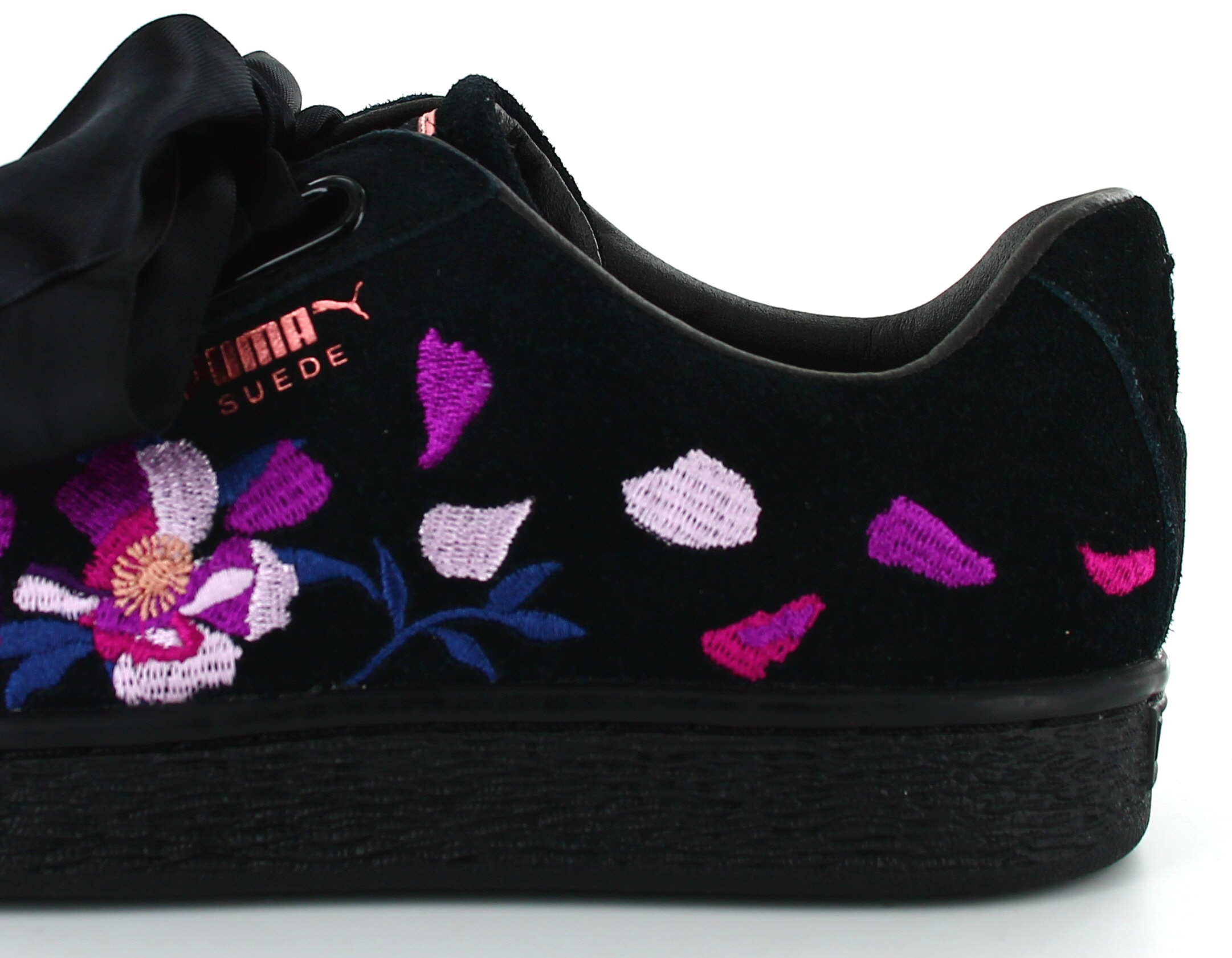 puma heart flowery noir