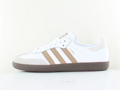 Adidas Samba og blanc or beige foncé