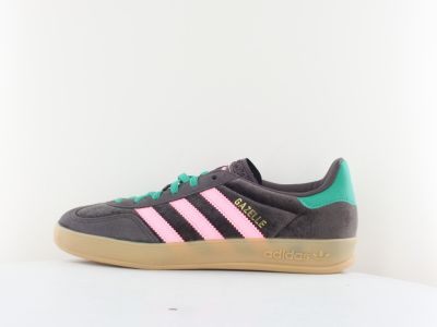 Adidas Gazelle indoor marron satin rose vert