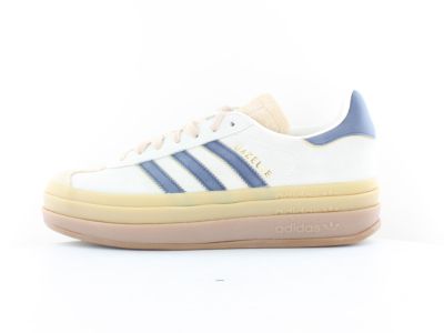 Adidas Gazelle bold beige bleu marine