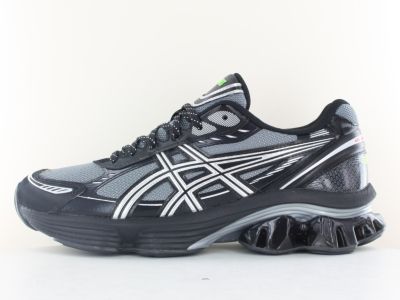 Asics Gel kinetic fluent noir gris argent vert fluo