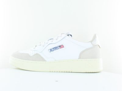 Autry Medalist suede blanc or