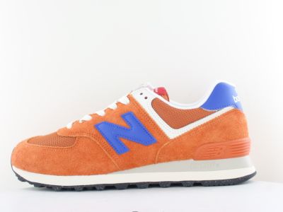 New Balance 574 orange bleu beige